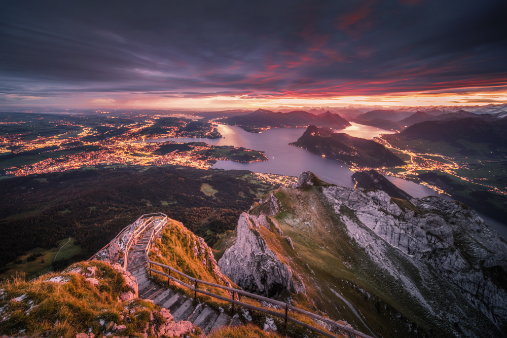 Największe atrakcje Szwajcarii. Co zobaczyć w Szwajcarii. Góra Pilatus i Jezioro Czterech Kantonów. Lucerna.