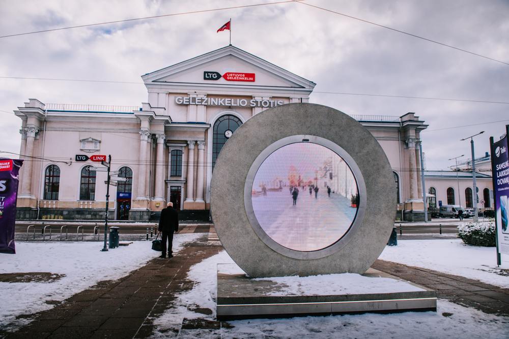 Portal Wilno - Lublin, portal Lublin - Wilno, instalacja artystyczna