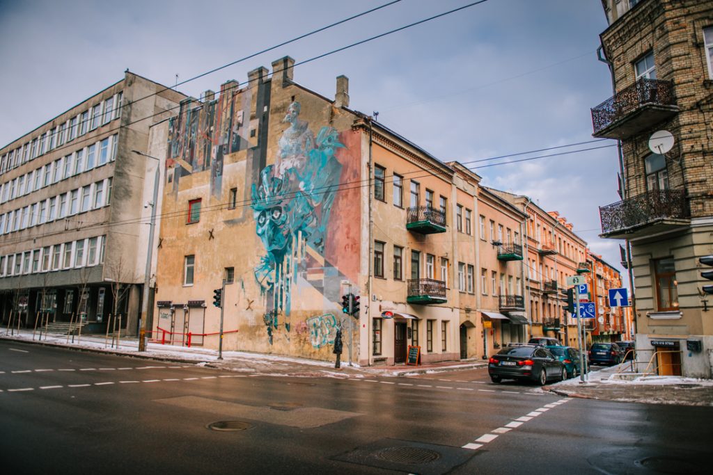 Wilno street art, sztuka współczesna w Wilnie, murale w Wilnie