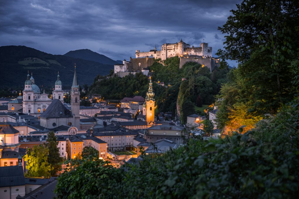 Salzburg atrakcje, Hohensalzburg, punkt widoków Salzburg, Austria Salzburg
