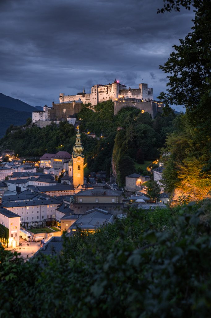 Salzburg atrakcje, Hohensalzburg, punkt widoków Salzburg, Austria Salzburg