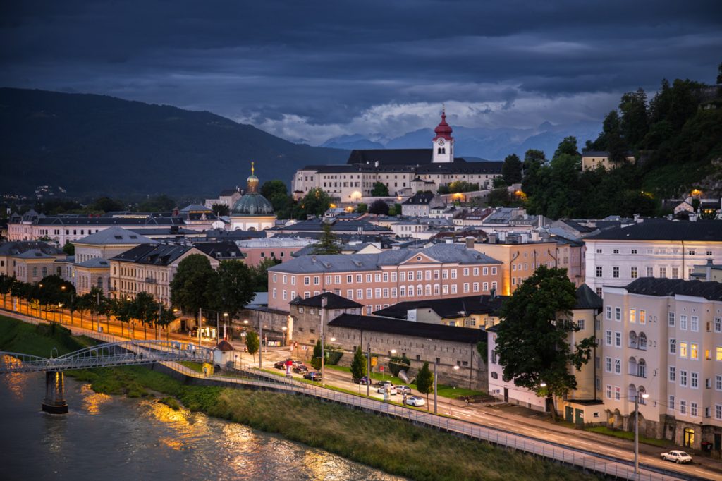 Nonnberg, panorama Salzburga