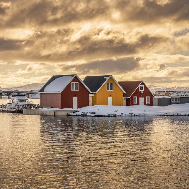 Skandynawskie domki na Sommarøya